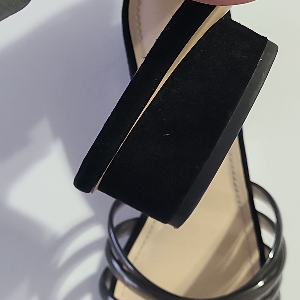 Botkier Black‎ Women's Slide Sandals 7.5 Classy Yani Suede Heels - Picture 6 of 10
